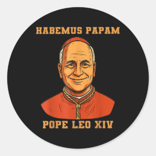 Habemus Papam Pope Leo Xiv Classic Round Sticker