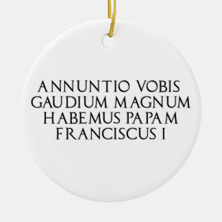 Habemus Papum Christmas ornament