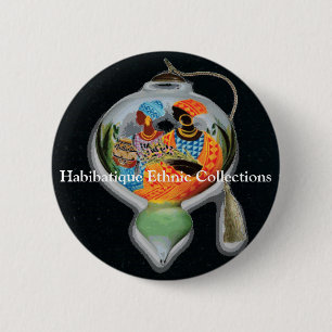 Habibatique Ethnic Collections... 2 Inch Round Button
