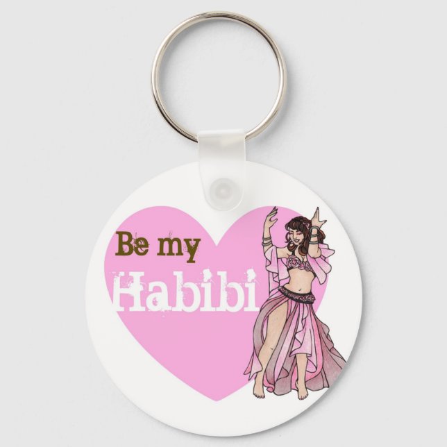 Habibi belly dancer keychain (Front)
