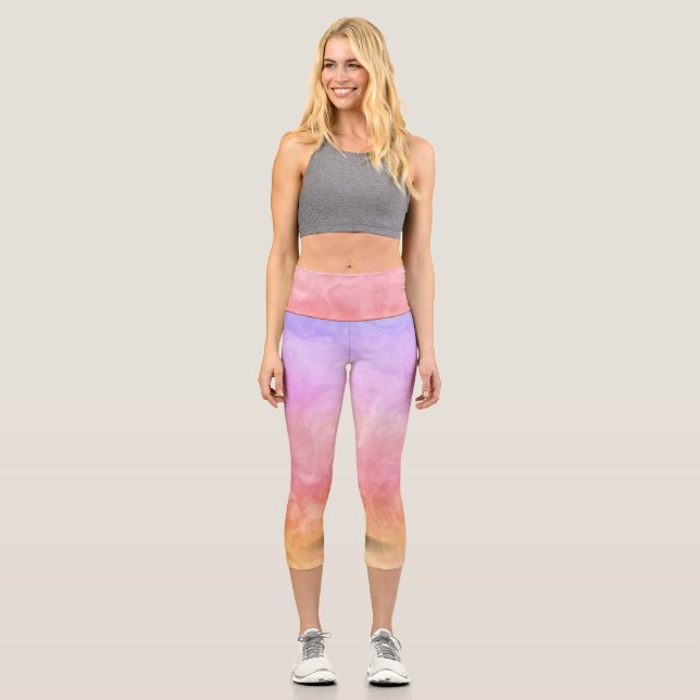 Habilement coloré aquarelle Leggings (Recto)