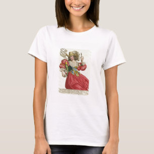 Habit of a wealthy lady about 1630 (coloured engra T-Shirt