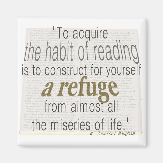 Habit of reading magnet (Front)