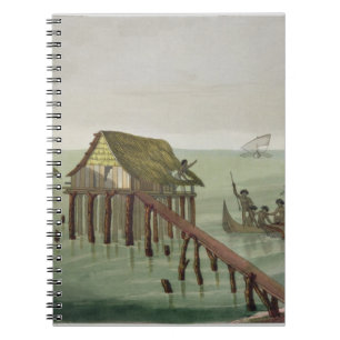 Habitations of the Papu Tribe, Rawak, plate 22 fro Notebook