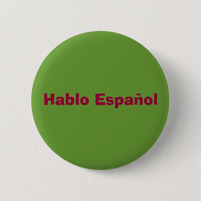 "Hablo Espanol" Button (Front)