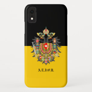 Habsburg flag and Imperial Coat of Arms iPhone XR Case