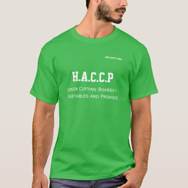 HACCP Tshirt Green Cutting Board (Front)