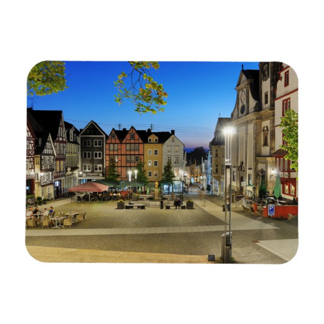Hachenburg alter Markt Magnet (Horizontal)