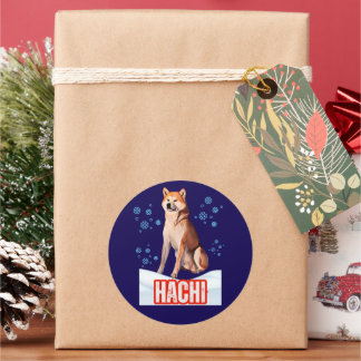 HACHIKO CLASSIC ROUND STICKER