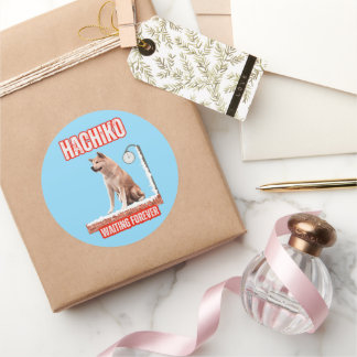 HACHIKO CLASSIC ROUND STICKER