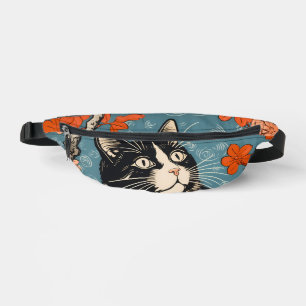 Hachiware Neko (Tuxedo Cat) Custom Fanny Pack