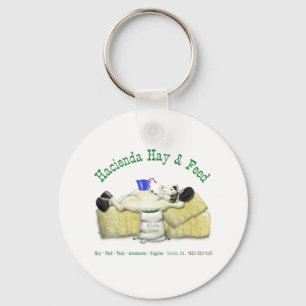 Hacienda Hay & Feed Laid back Horse Keychain