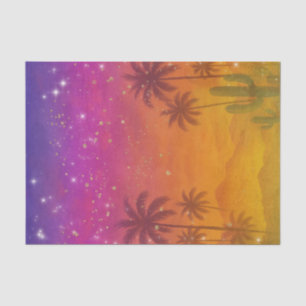 Hacienda Sunset Vibrant Colourful Fiesta  Tissue Paper