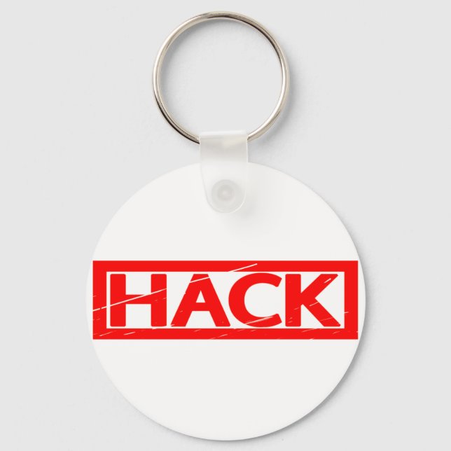 Hack Stamp Keychain (Front)