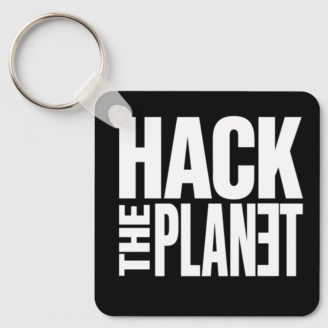 Hack The Planet Keychain (Front)