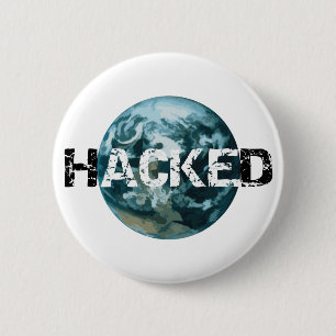 Hacked Planet Earth 2 Inch Round Button