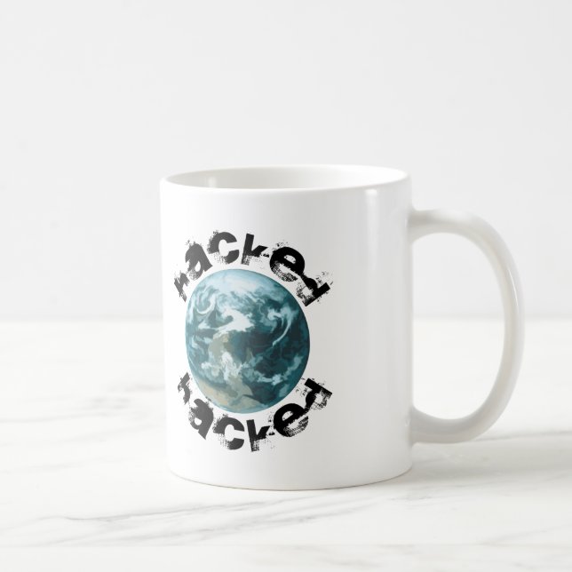 Hacked Planet Earth Coffee Mug (Right)