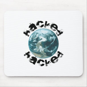 Hacked Planet Earth Mouse Pad