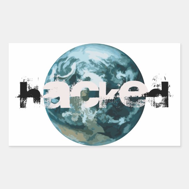 Hacked Planet Earth Sticker (Front)