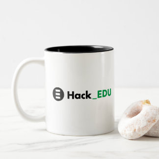 HackEDU foncé à deux tons de café Mug