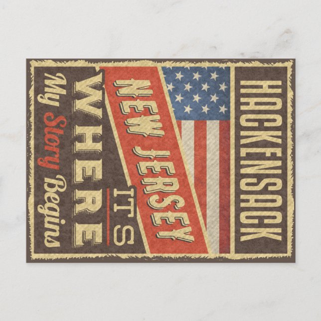 Hackensack New Jersey Postcard (Front)