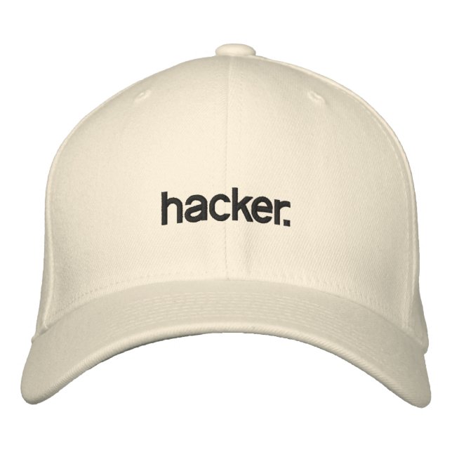 Hacker Casquette blanc. (Devant)