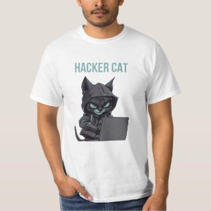 Hacker cat men's T-Shirt