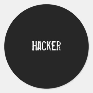 Hacker Classic Round Sticker