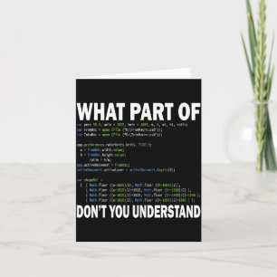 Hacker Computer Programmer Apparel Coding What Par Card