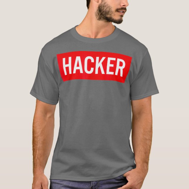 HACKER Cyber Security Engineer IT System T-Shirt (Front)