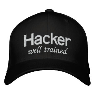 Hacker de Casquette noir bien formé