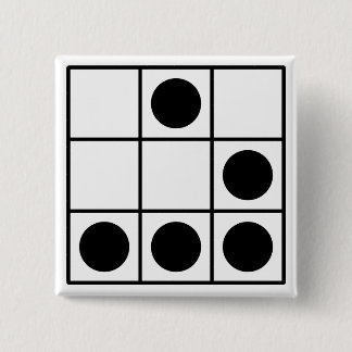 Hacker Emblem 2 Inch Square Button