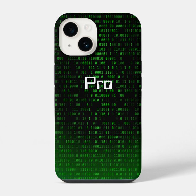 Hacker geek nerd gamer dev it guy cool looking  iPhone case (Back)