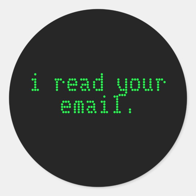 Hacker Laptop Sticker - Email (Front)