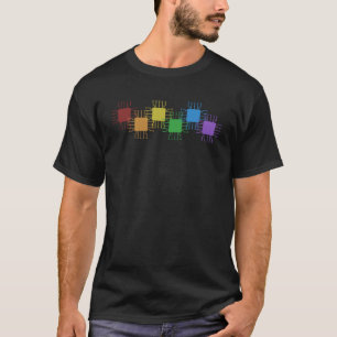 Hacker LGBT Rainbow Black Hat Ethical Hacking Hack T-Shirt