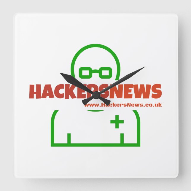 Hackers News Horloge Avec Notre Site (Recto)