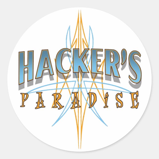 Hacker's Paradise Stickers (Front)
