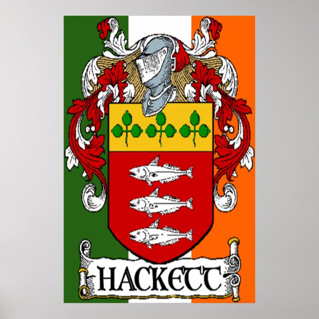 Hackett Coat of Arms Print (Front)