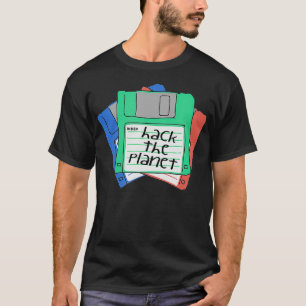 Hacking The Planet Hackers Information Technology  T-Shirt