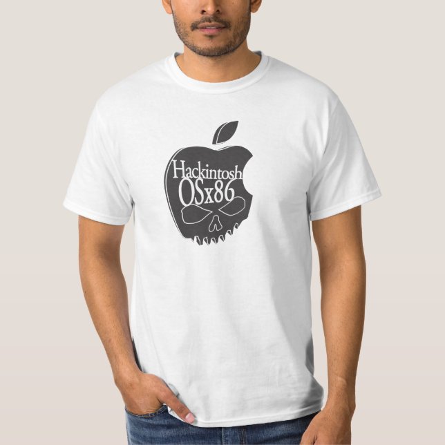 Hackintosh OSx86 Logo 3D Black T-Shirt (Front)