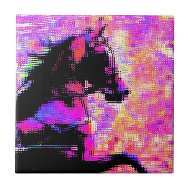 Hackney in Harness Tile (Front)