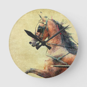 Hackney Pony Round Clock