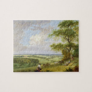 Hackwood Park, Hampshire (oil on canvas) Jigsaw Puzzle