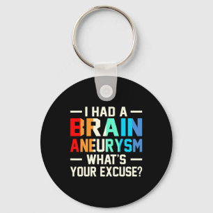 Had A Brain Aneurysm Awareness Month Supporter Gra Keychain