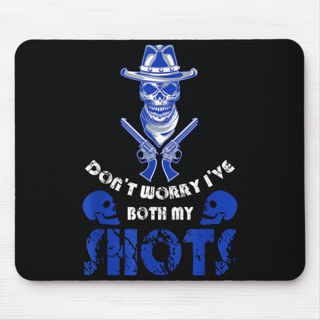 Had both shots alt aesthetic skull goth mouse pad (Front)