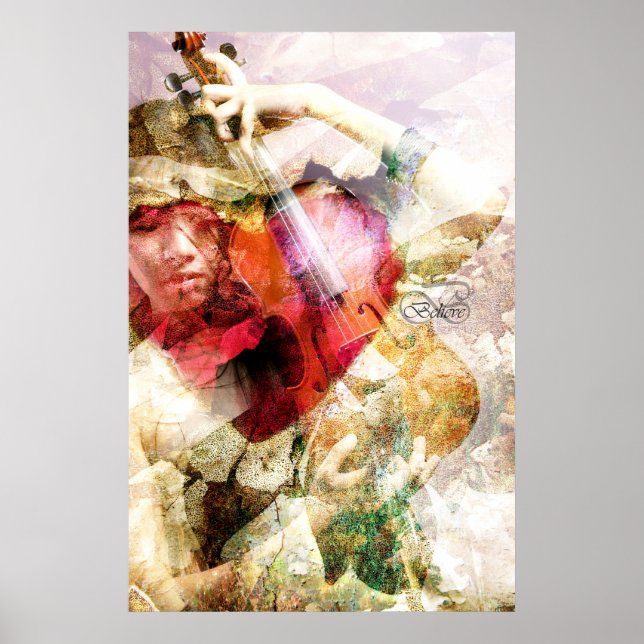 Had I Not Believed (Violin Art Poster) Poster (Front)
