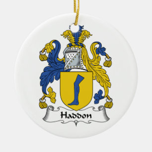 Haddon Family Crest Ceramic Ornament