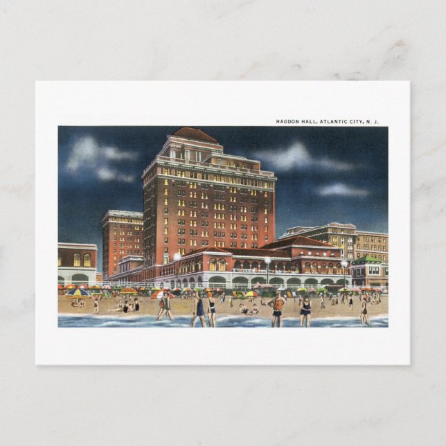 Haddon Hall, Atlantic City, NJ Postcard (Front)