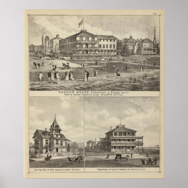 Haddon House and Kaighn and Gurney residences Poster (Front)