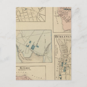 Haddonfield, Gloucester City, Burlington Postcard